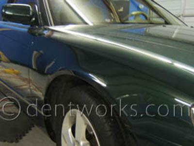 dent repaired with PDR